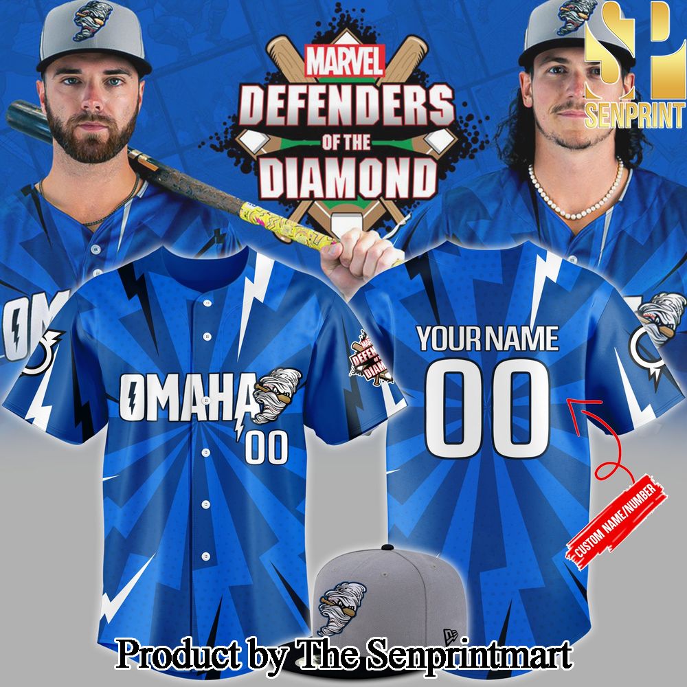 Omaha Storm Chasers For Sport Fan Full Printing Jerseys SEN0328