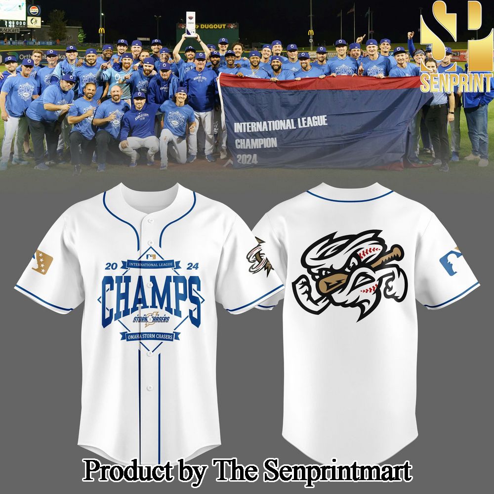 Omaha Storm Chasers INTERNATIONAL LEAGUE CHAMPIONS Jersey SEN0322