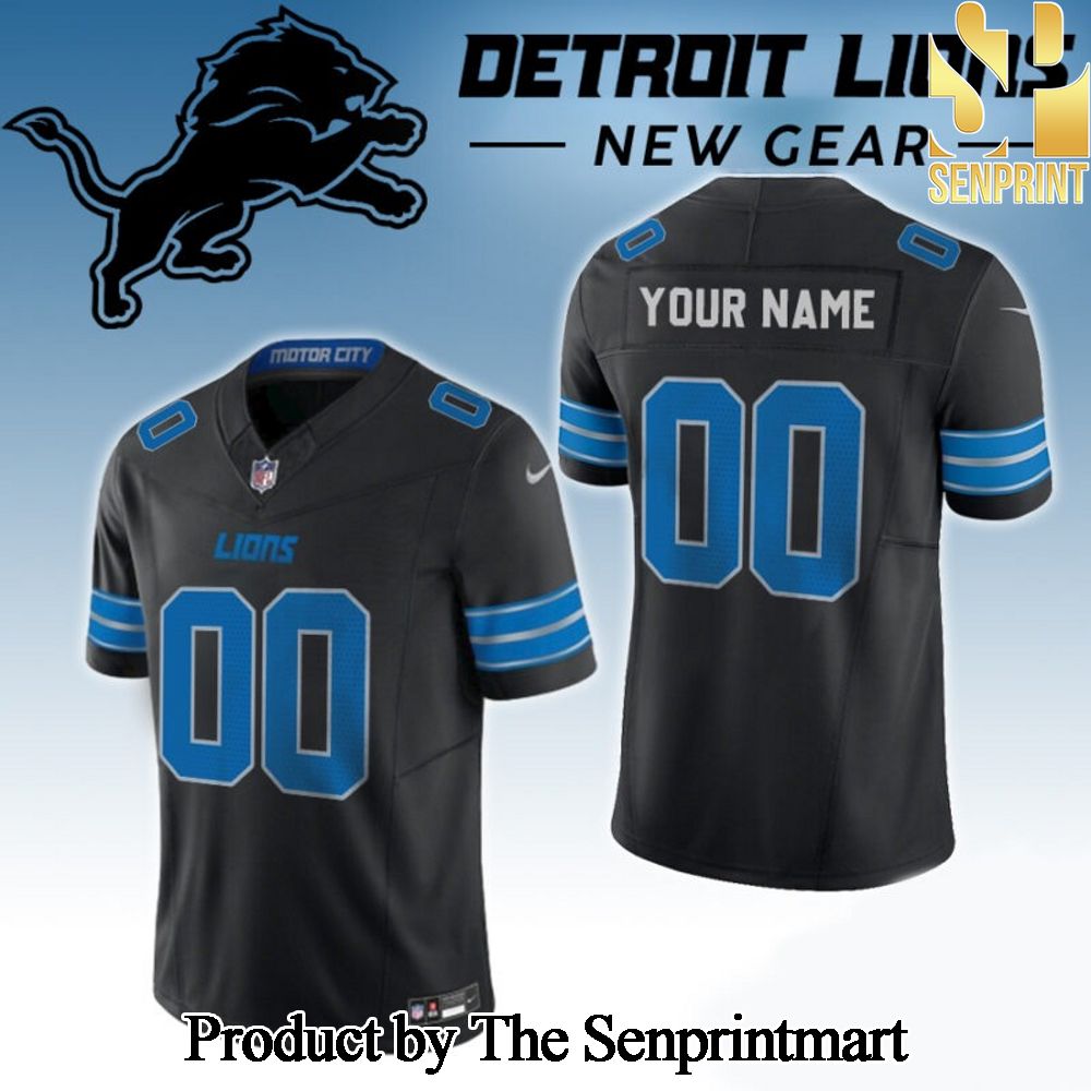 National Football League Detroit Lions 2024 Black Motor City Muscle Limited Custom Jersey SEN0448