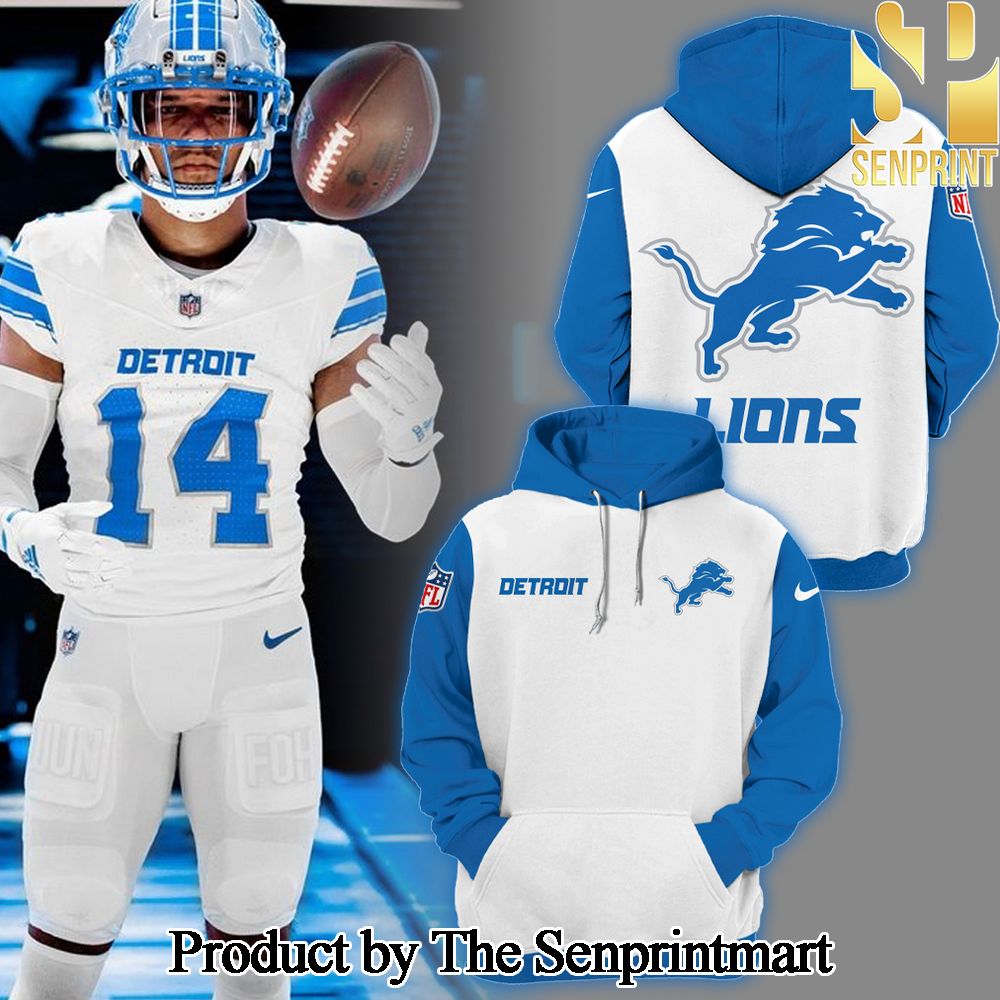 National Football League Detroit Lions 2024 White The 313 Ver2 Limited Hoodie SEN0455