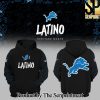 National Football League Detroit Lions Black Latino Heritage 2024 Sideline Club Pullover Hoodie SEN0436