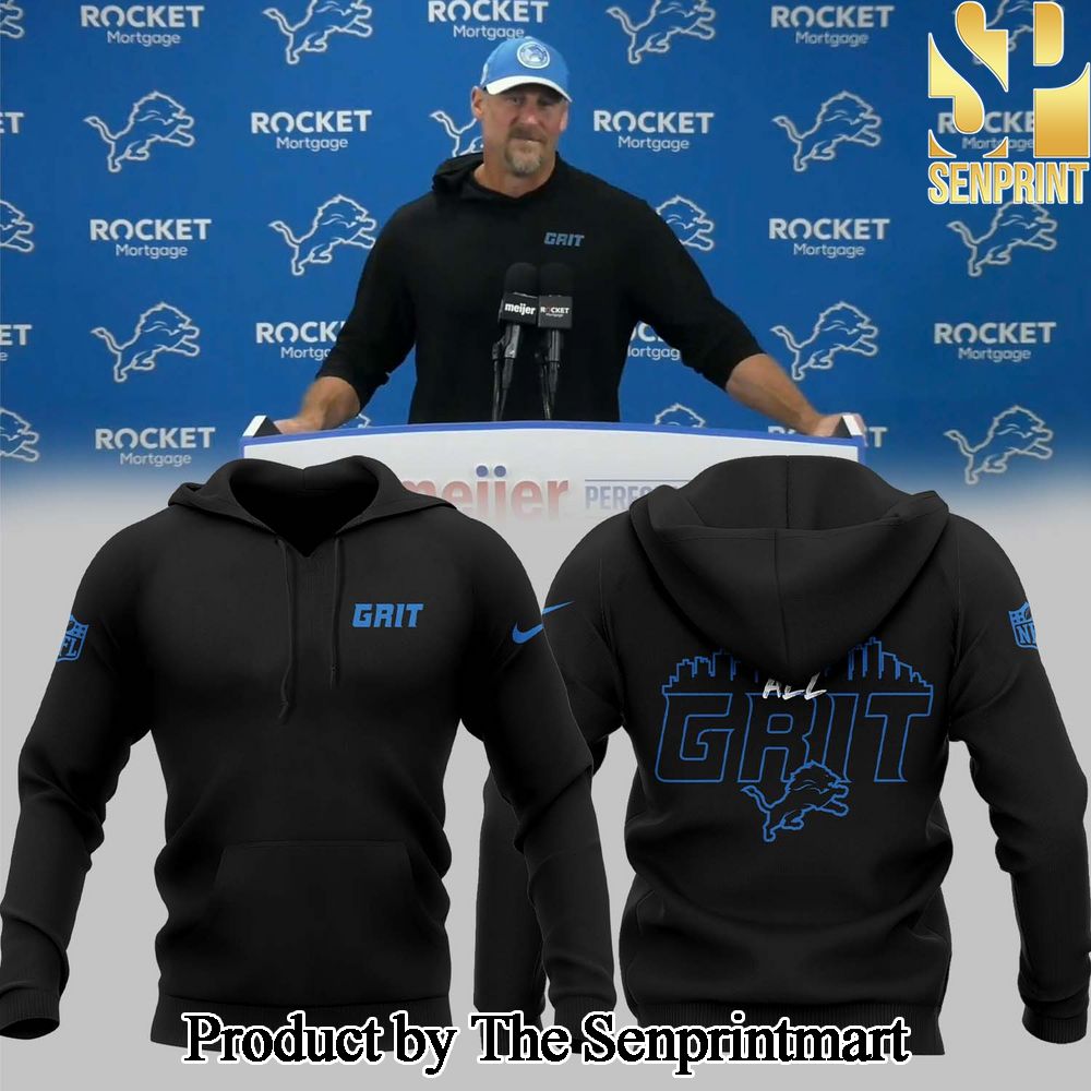 National Football League Detroit Lions GRIT Black Hoodie SEN0461