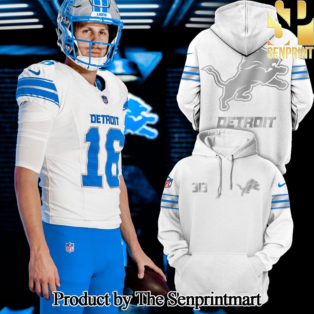 National Football League Detroit Lions The 313 White Hoodie SEN0464