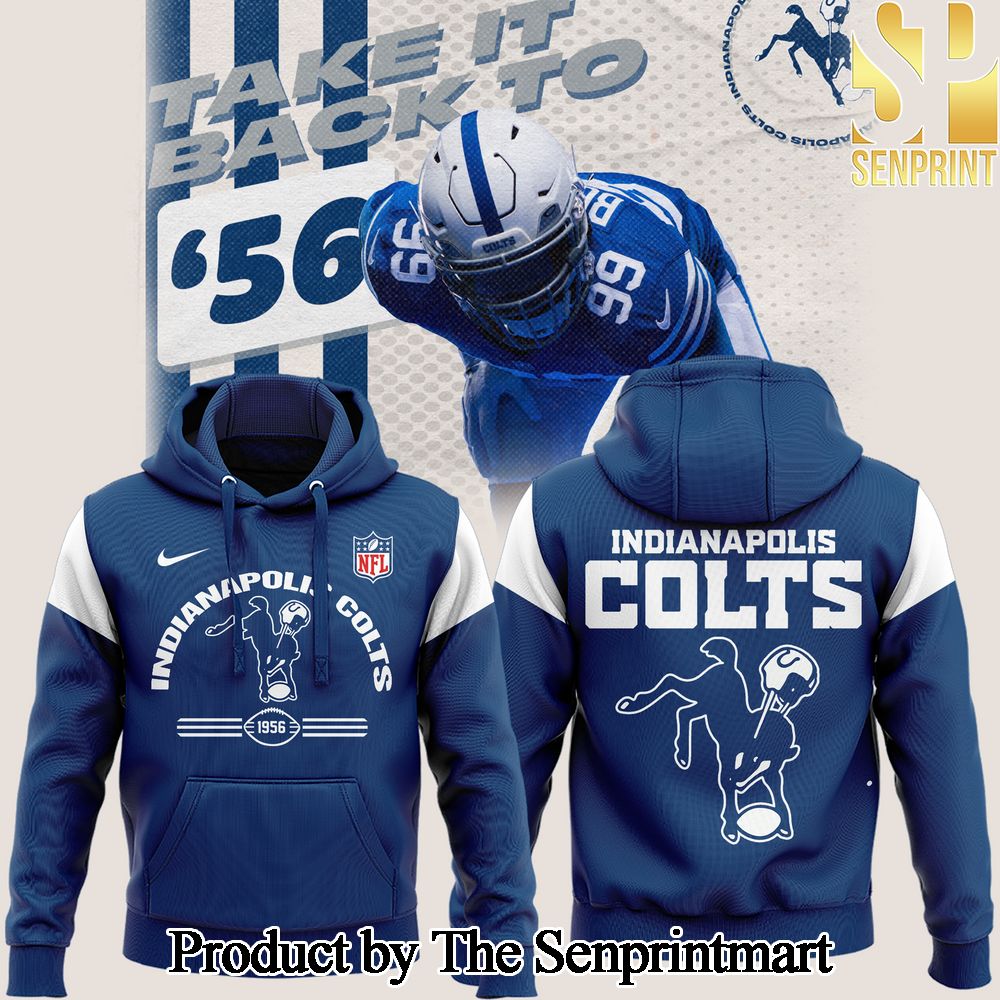 National Football League Indianapolis Colts Throwback Blue Hoodie SEN0420