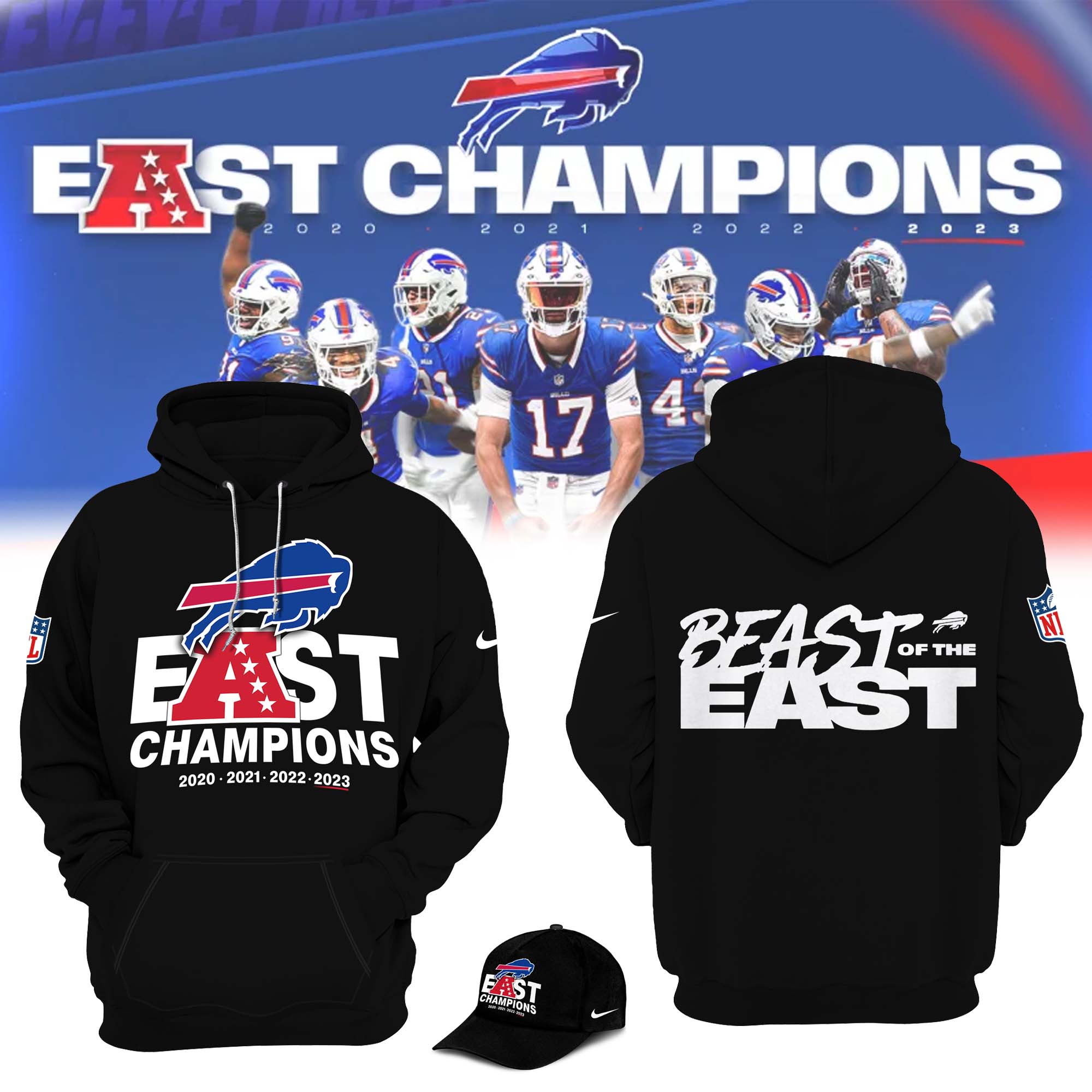 Buffalo Bills AFC East Champions Hoodie SEN0522