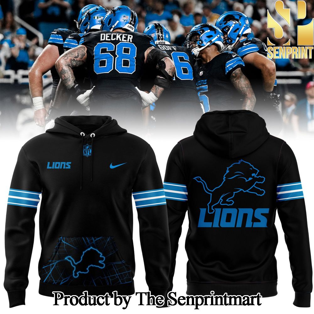 2024 Detroit Lions Dark Knights Hoodie SEN0721