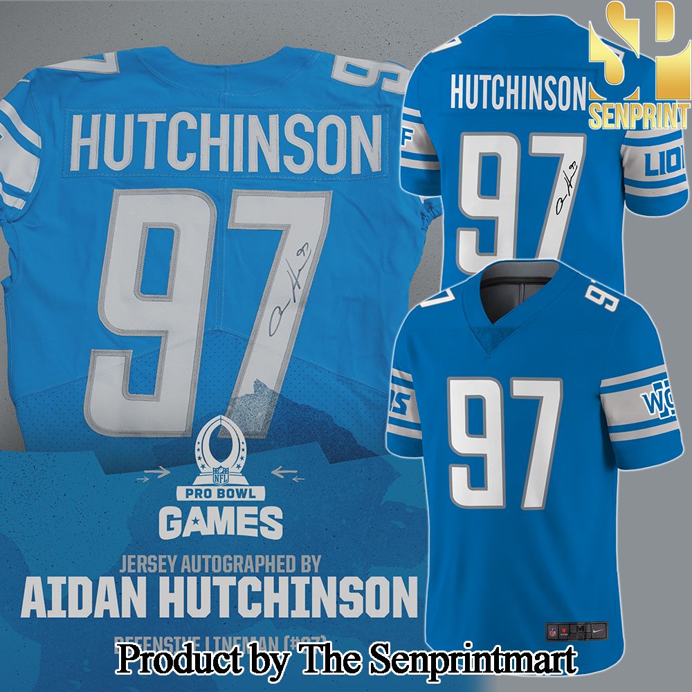 Aidan Hutchinson Detroit Lions L Football Jersey SEN0658