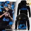 Black Detroit Lions Alternate Helmet Pattern Full Printed Pullover Hoodie SEN0712