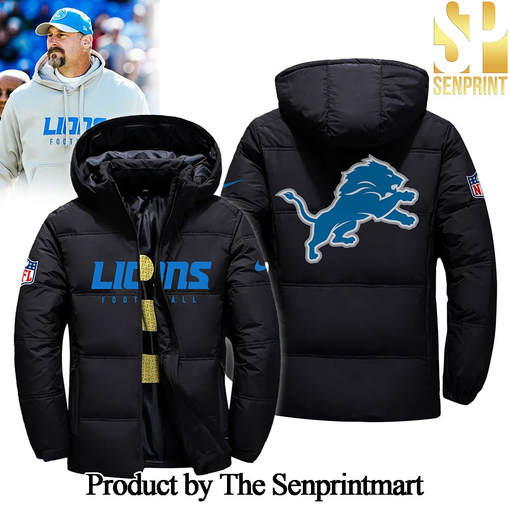 Coach Dan Campbell Detroit Lions L Black JACKET SEN0699