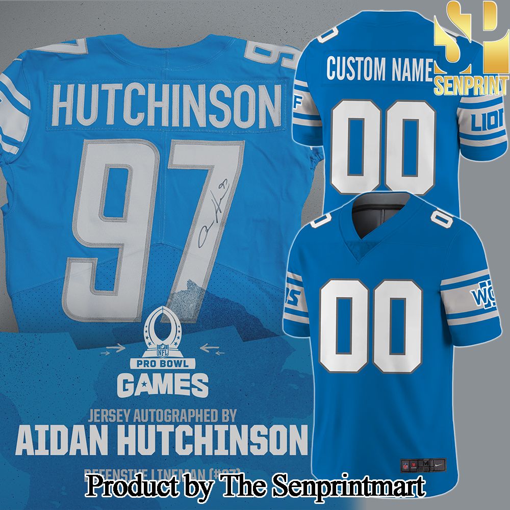 Detroit Lions Aidan Hutchinson Football Jersey SEN0705