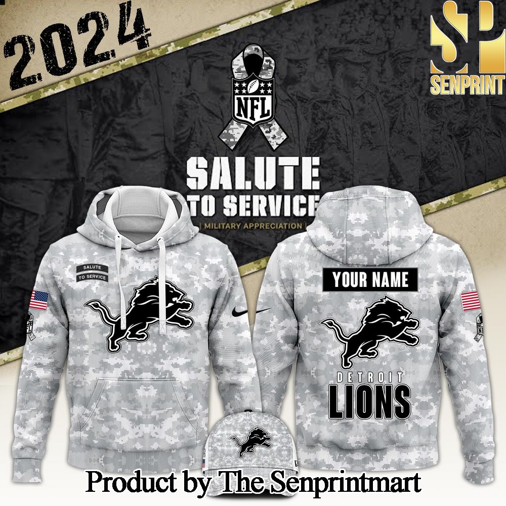 Detroit Lions Arctic Camo 2024 Salute to Service Club Hoodie 2024 SEN0731