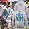 Detroit Lions Gray Half Zip For Fans Full Printing Hoodie 2024 SEN0619