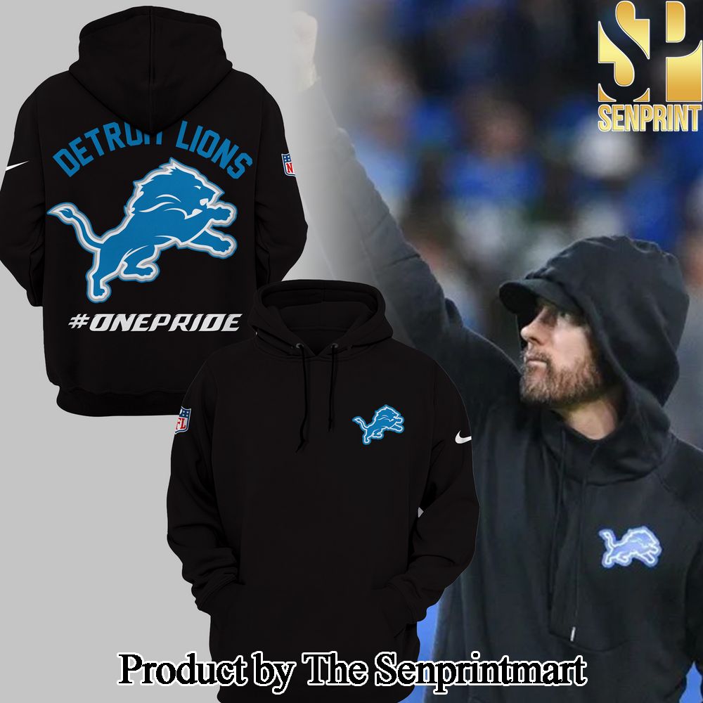 Detroit Lions L  OnePride Combo For Fans Full Printing Hoodie Joggers SEN0670