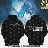 Detroit Lions L Football team Ninja For Fans Full Printing Hoodie SEN0666