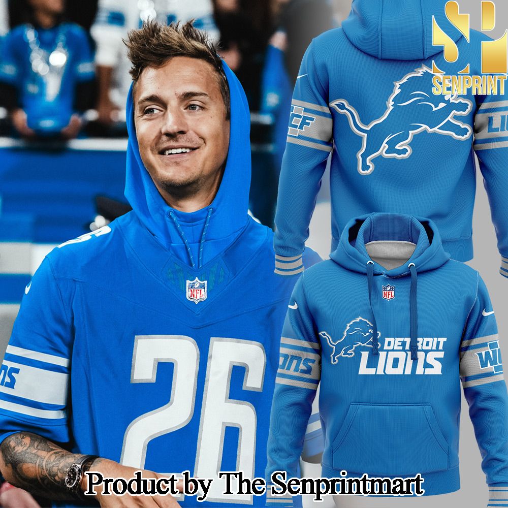 Detroit Lions L Football team Ninja For Fans Full Printing Hoodie SEN0666