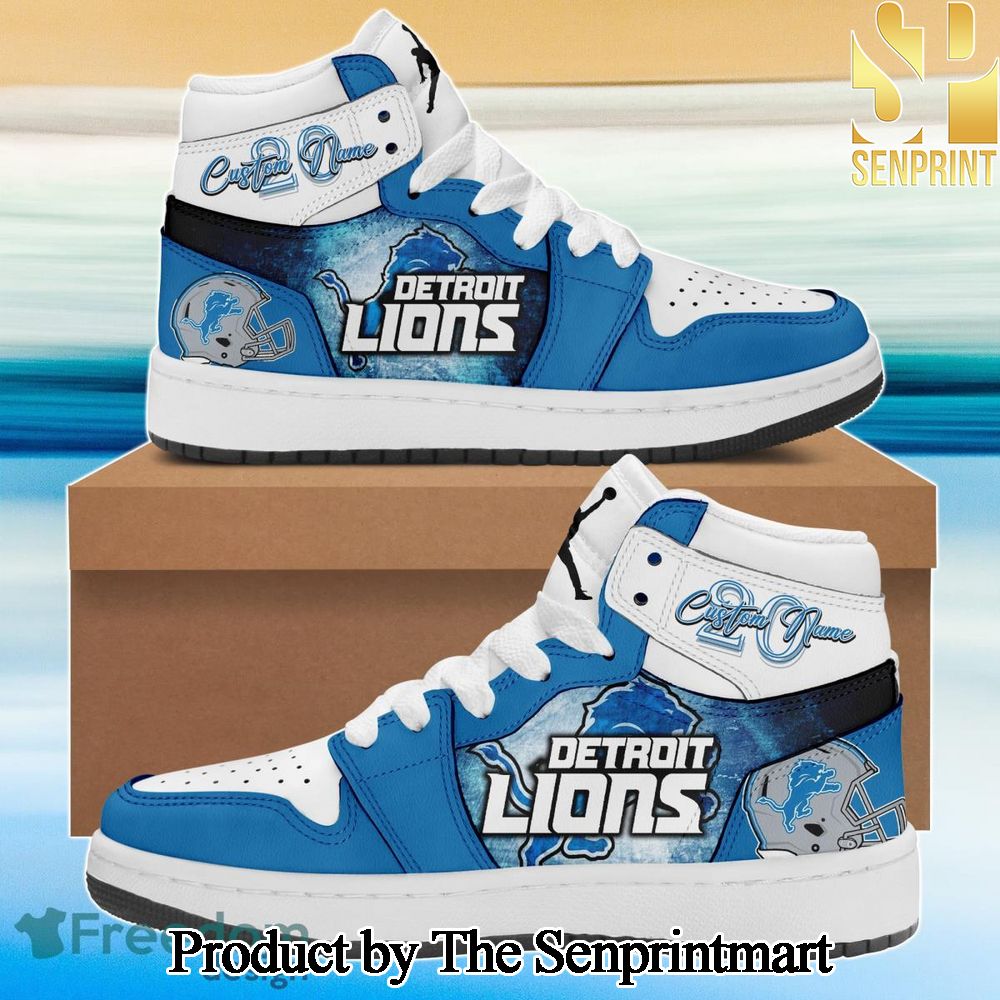 Detroit Lions L Football team Unique Full Print Air Jordan 1 SEN0681