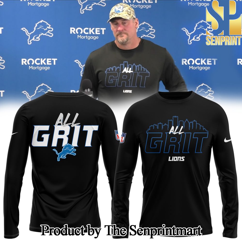 Detroit Lions L NFL 2024 ALL GRIT Long Sleeve Shirt SEN0628