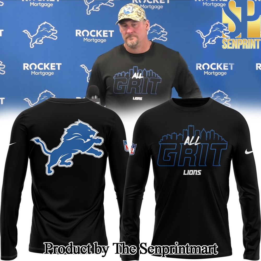 Detroit Lions L NFL 2024 ALL GRIT Long Sleeve Shirt SEN0632