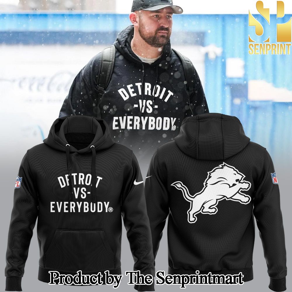 Detroit Lions L Vs Everybody For Fans Full Printing Hoodie SEN0625