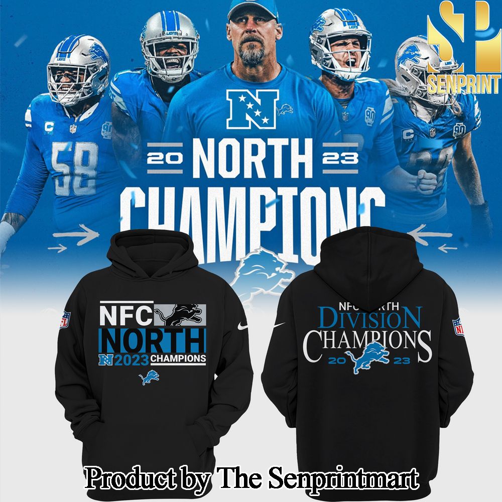 NFC North Champions 2023 Detroit Lions L For Sport Fan 3D Shirt SEN0649