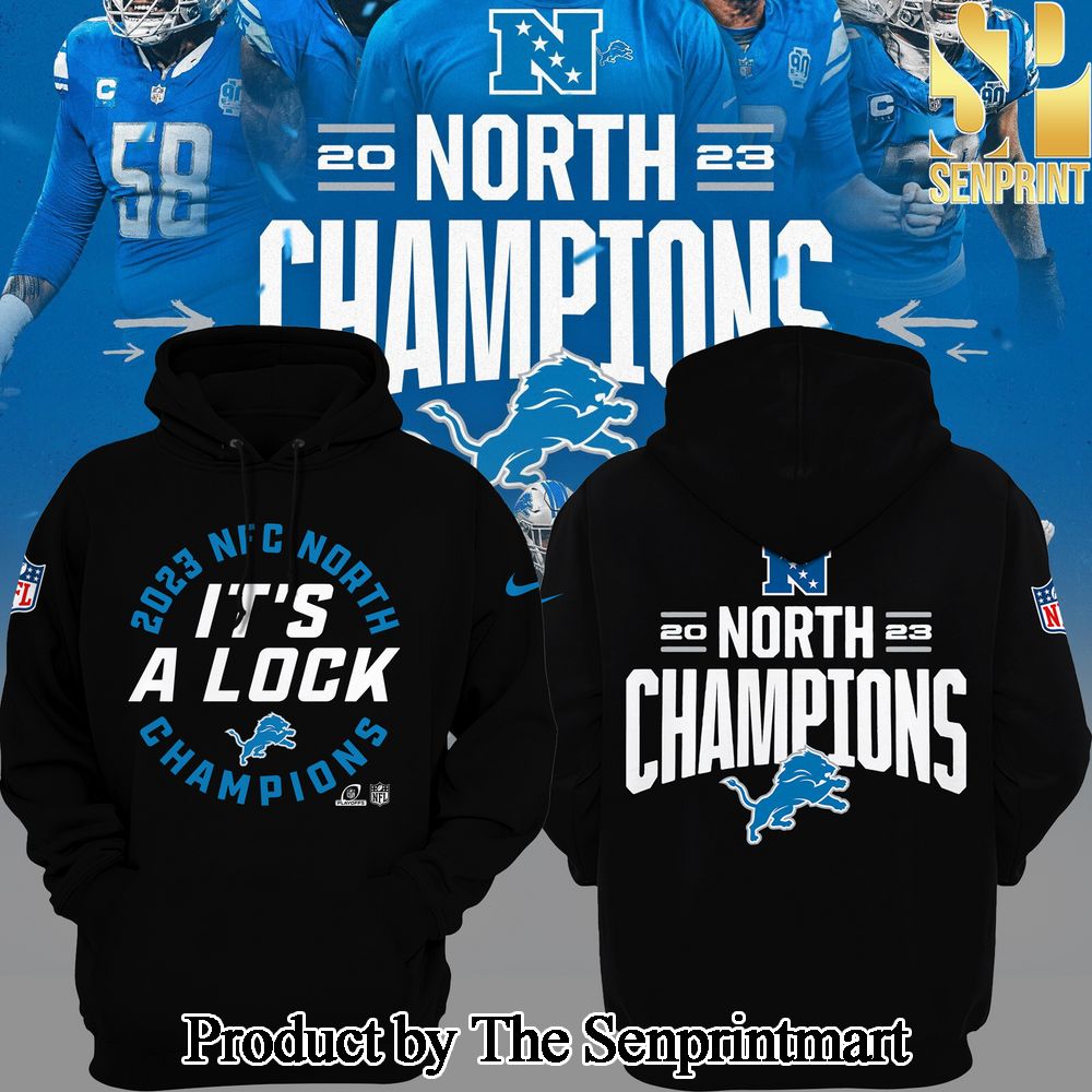 NFC North Champions 2023 Detroit Lions L For Sport Fan 3D Shirt SEN0651