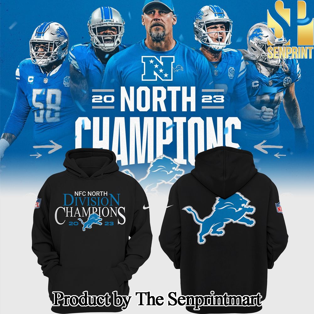 NFC North Champions 2023 Detroit Lions L For Sport Fan 3D Shirt SEN0655