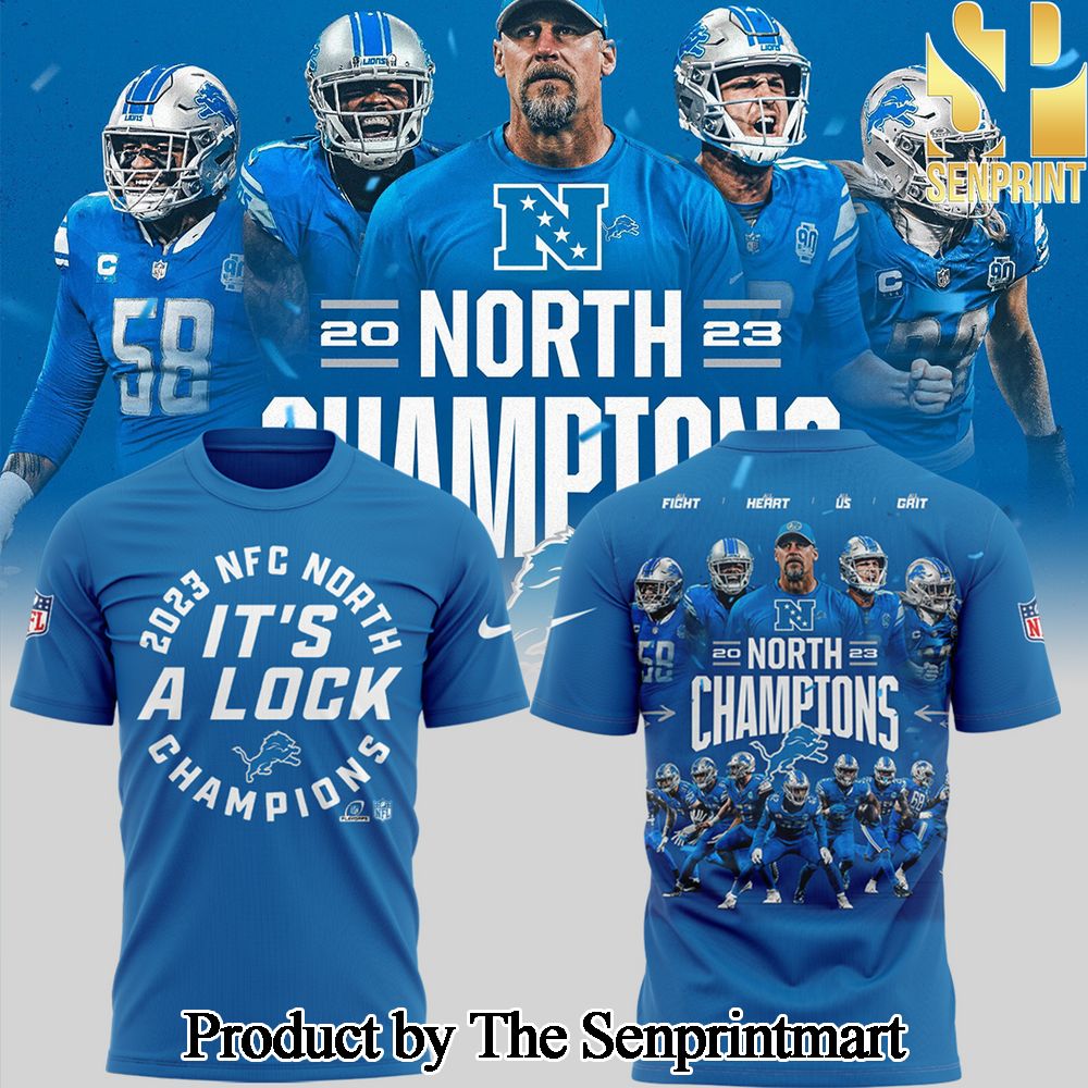 NFC NORTH DIVISION championship skin combo for Detroit Lions L fans 05 Shirt SEN0653