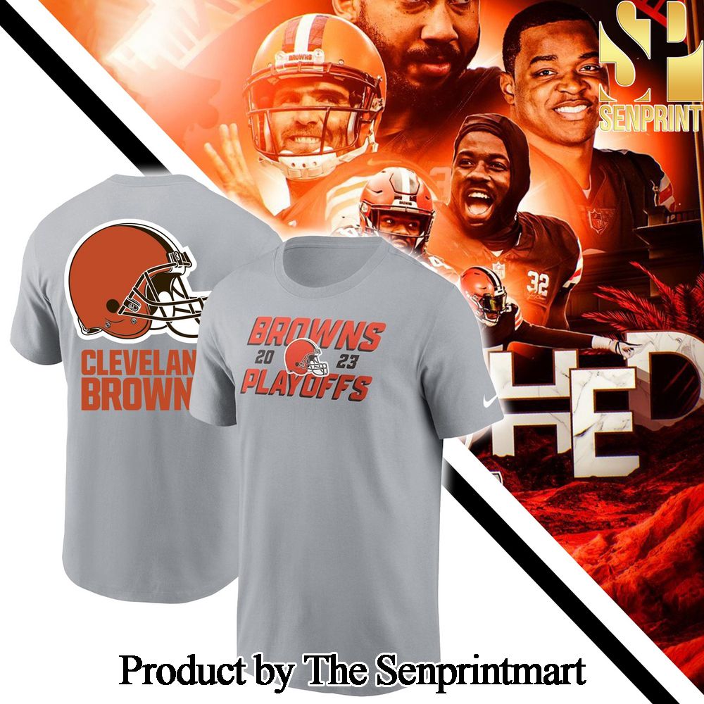 Cleveland Browns NFL Heather Charcoal NFL Playoffs Shirt SEN0747