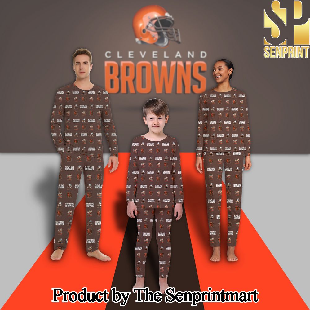 Cleveland Browns NFL Personalized Football Pyjamas SEN0733