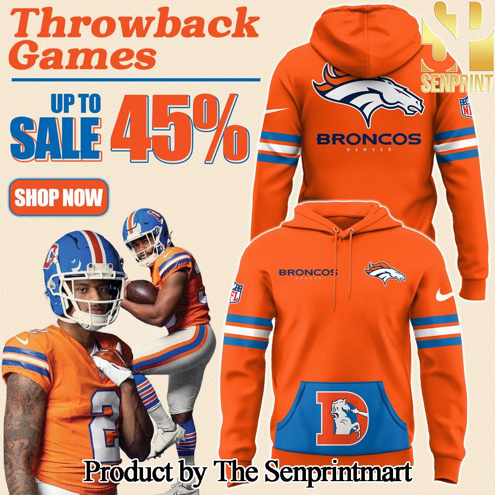 Denver Broncos Throwback Hoodie SEN0768