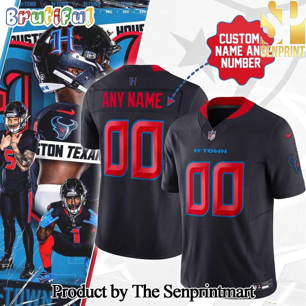 Houston Texans 2nd Alternate Game Unique All Over Printed Jersey Shirt SEN0779