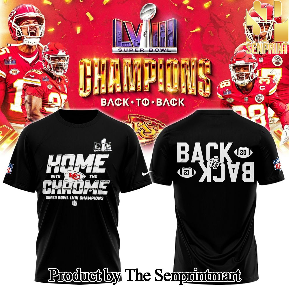 Kansas City Chiefs Super Bowl LVIII Champions Tshirt SEN0808