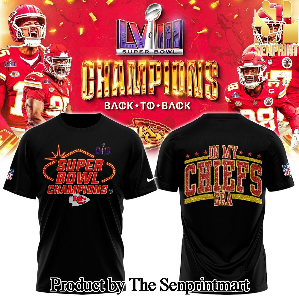 Kansas City Chiefs Super Bowl LVIII Champions Tshirt SEN0811