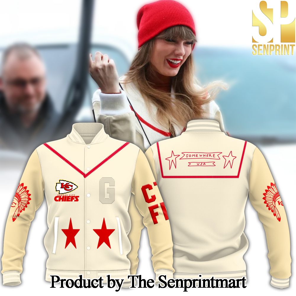 Kansas City Chiefs Taylor Swift Baseball Jacket SEN0798