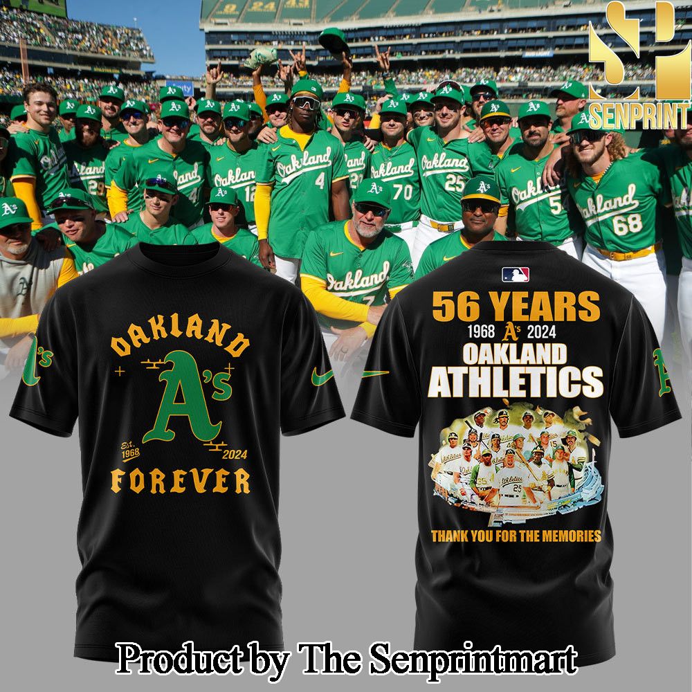 Oakland Athletics Thank You Black Tshirt SEN0927