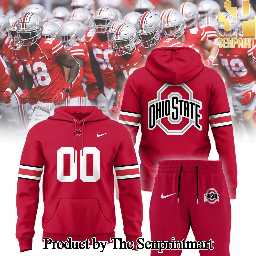 Ohio State Buckeyes Football For Sport Fans 3D hoodie combo SEN1020