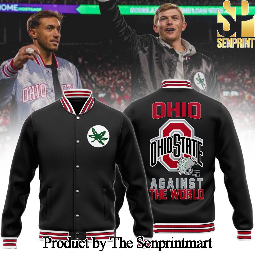 Ohio State Buckeyes Football For Sport Fans Full Printed Bomber Jacket SEN1038