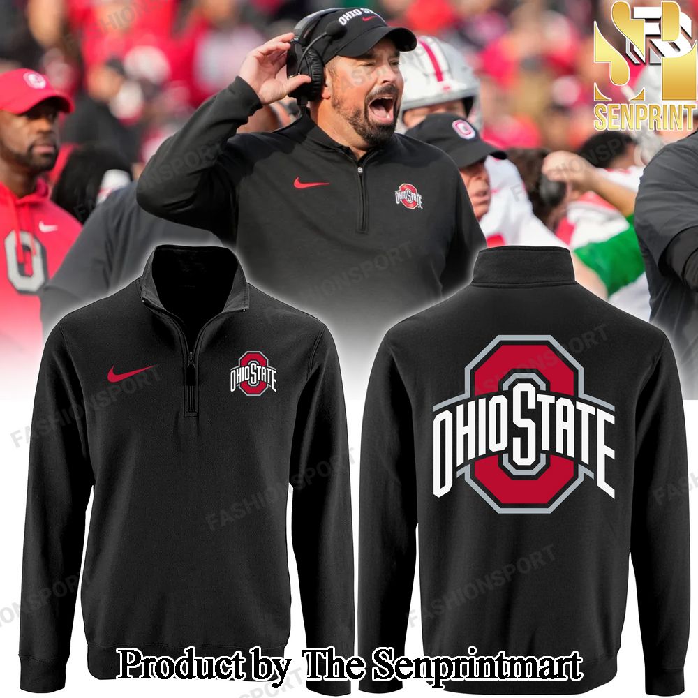 Ohio State Buckeyes For Sport Fans Full Printing Zip Long-Sleeve Shirt SEN1029