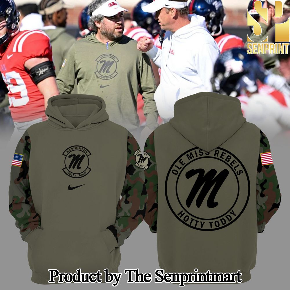 Ole Miss Rebels Camo Gift Ideas All Over Printed Hoodie SEN1350