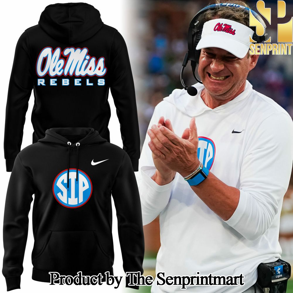 Ole Miss Rebels Lane Kiffin Come to the Sip Black Gift Ideas All Over Printed Hoodie SEN1316