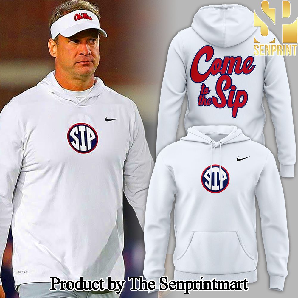 Ole Miss Rebels Lane Kiffin Come to the Sip Gift Ideas All Over Printed Hoodie SEN1312