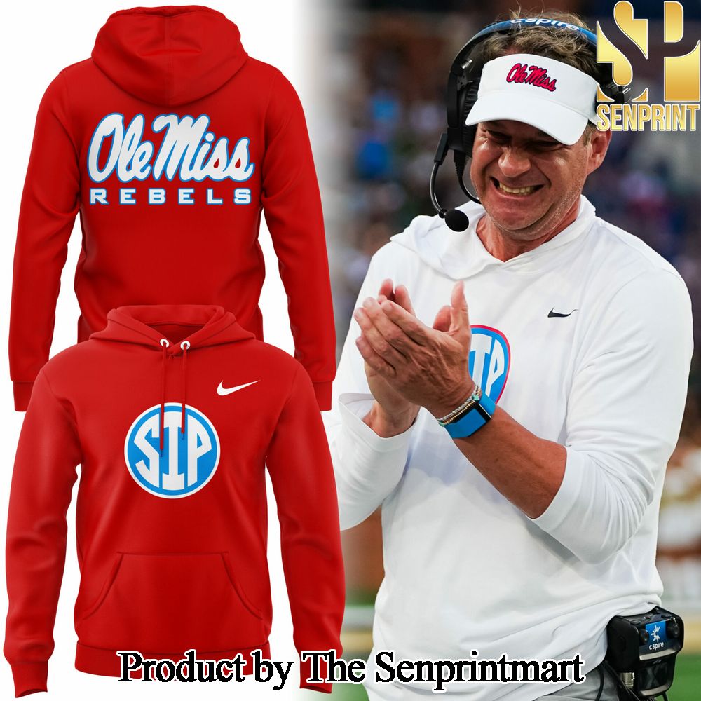 Ole Miss Rebels Lane Kiffin Come to the Sip Red Gift Ideas All Over Printed Hoodie SEN1313