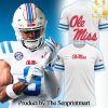 Ole Miss Rebels White and Powder Blue 2024 For Fans All Over Print Shirt SEN1338