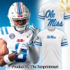 Ole Miss Rebels White and Powder Blue 2024 For Fans All Over Print Shirt SEN1341