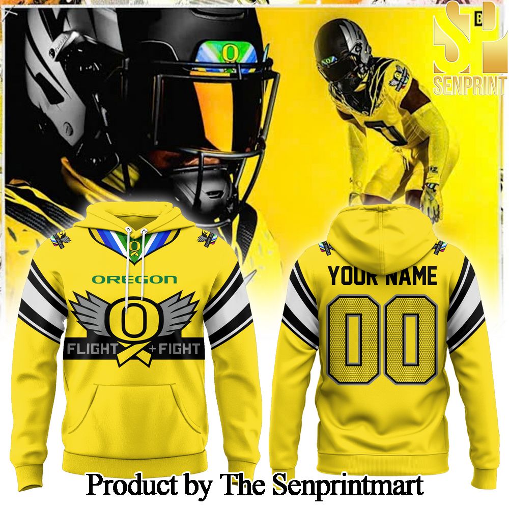 Oregon Ducks Storm Out Cancer For Fans Full Printing Custom Hoodie SEN0914