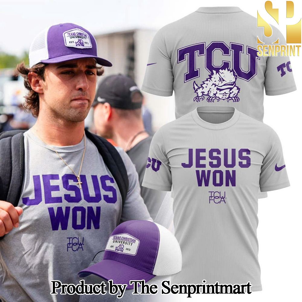 TCU Football 2024 Jesus Won For Sport Fans All Over Printed Shirt SEN1095