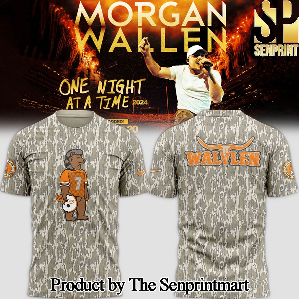 Tennessee Volunteers x Morgan Wallen Camo For Sport Fans All Over Printed T-Shirt SEN1103