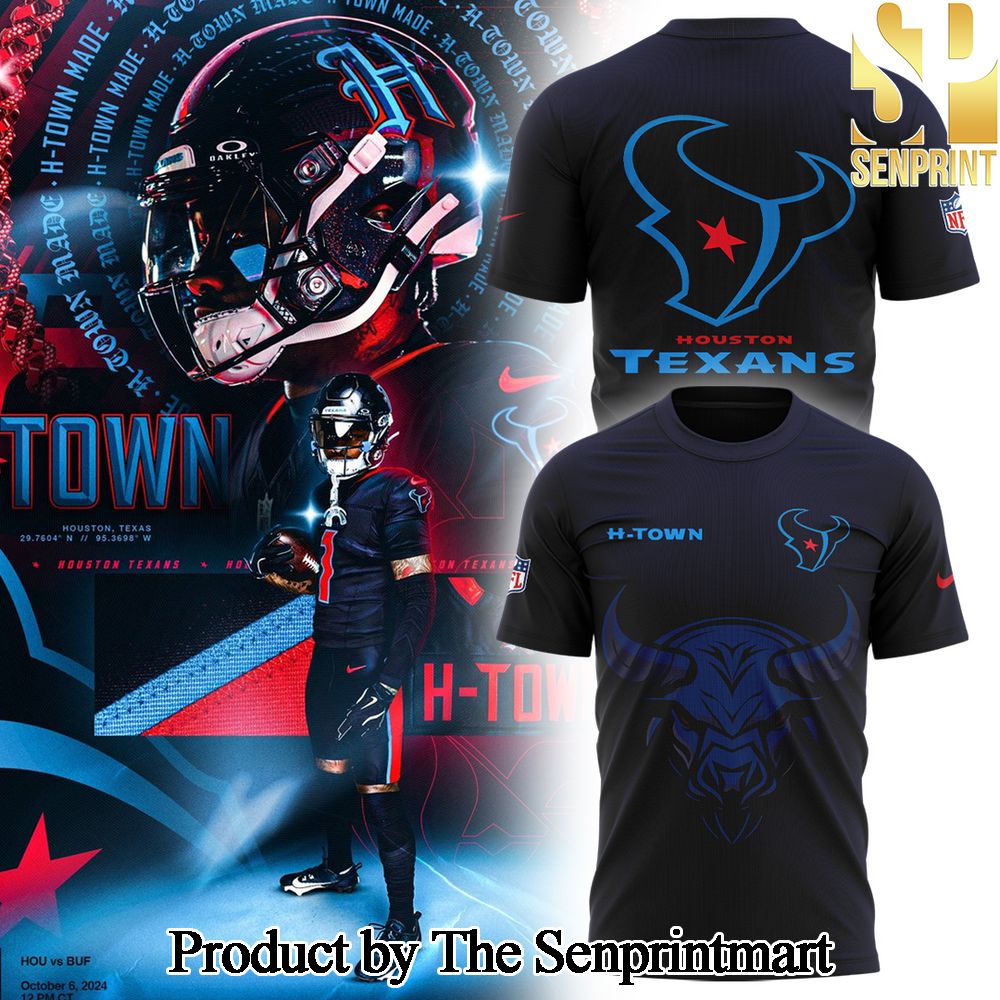 Houston Texans HTown Blue Alternate Game TShirt SEN0928