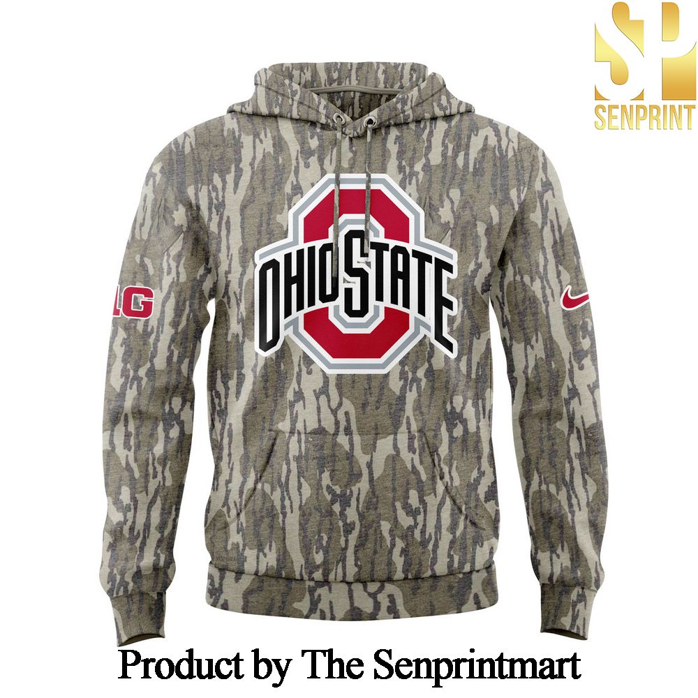 Ohio State x Camo Mossy Oak For Sport Fans All Over Printed Hoodie Set SEN0984