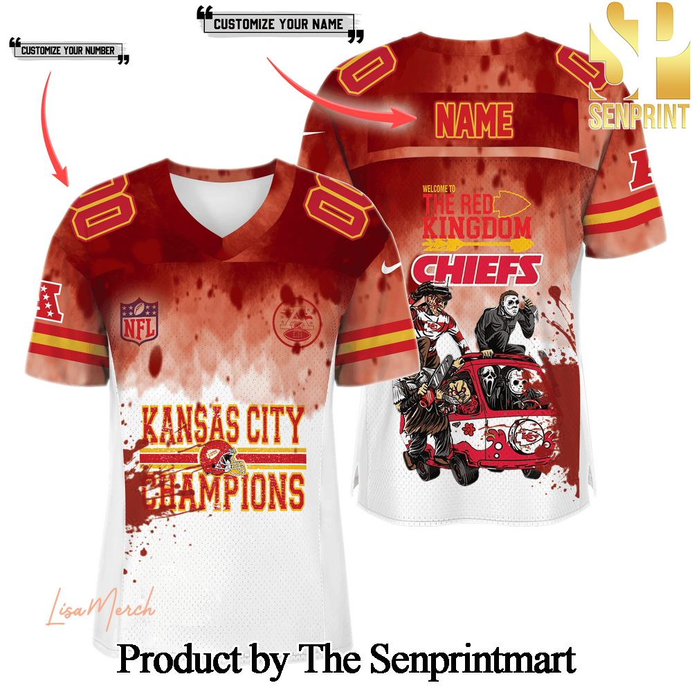 Kansas City Chiefs For Sport Fans All Over Printed Jersey SEN1435